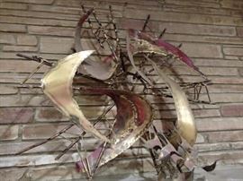 brass sculpture front view