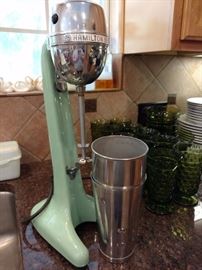 hamilton beach milkshake mixer machine jadeite