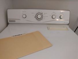 maytag gas dryer top