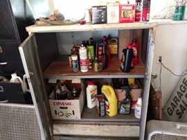 old metal cabinet and stuff