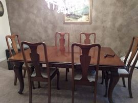 dining table with paw feet and crank