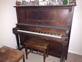 antique player piano