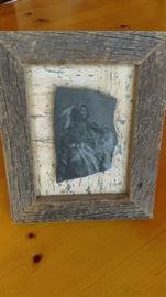 Native American etched stone