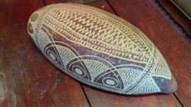 decorative handcarved nut shell