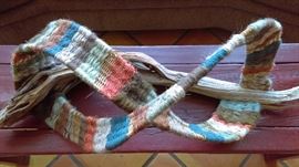 local artist juniper and woven sculpture