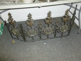 Fireplace Screen with Candle Holders