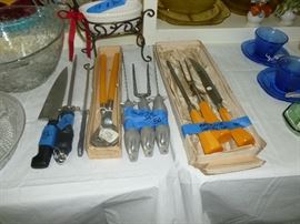 Carving Sets and Chase Salad Tongs