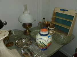 Waterman Pen Display, Early Oil Lamp