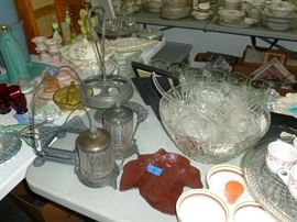 Early Silverplate Serving Items (As Is)