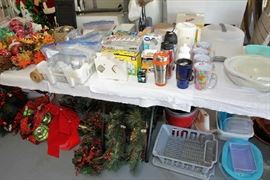 Holiday Items, Plastic Ware, Kitchen Items