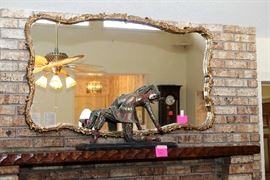 Mirror, Oriental Figurine