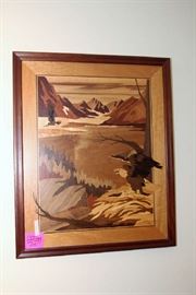 Nelson Eagle Inlaid Wall Hanging