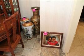 Oriental Vases, Seminole Children Painting