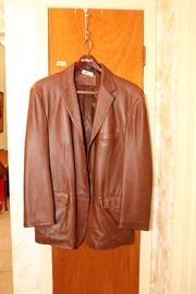Leather Coat 42R