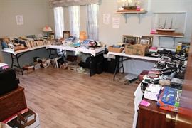 Office Items, Books, DVDs, CDs, Blu Ray DVD Player, Ship Models