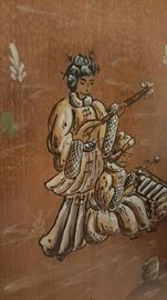 Detail on Asian theme armoire 