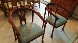 Set of club chairs