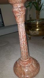 marble pedestal table