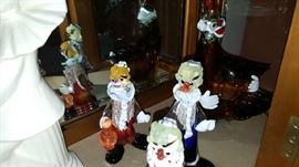 Murano clown collection