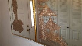 Asian theme mirror