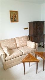 sofabed, end tables and chest