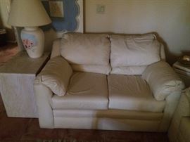 Love Seat End Tables, Lamps