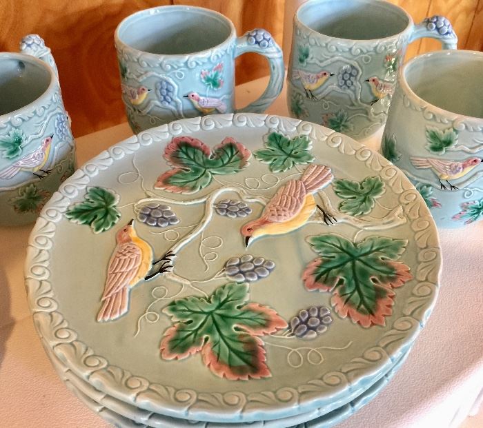 The Haldon Group bird plates and cups