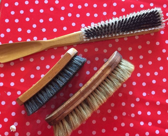 West Germany and USA vintage wood brushes 