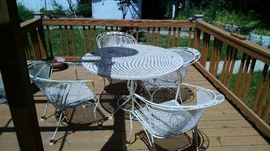 metal patio set