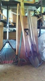 Assorted yard tools - not all pictured
