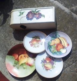 Just a few of the Fruit Plates - some signed
