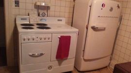 1950's Stove and Refrigerator - Both working great!