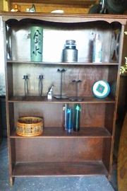 Wood shelving unit