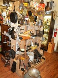 Cast Iron Cookware, Old Utensils. 