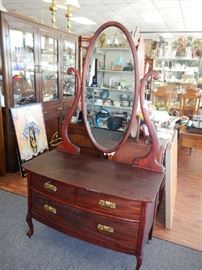 Antique Dresser with Mirror