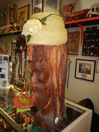 Lignavita Wood Head Carving.