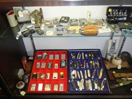 Zippo Lighters, Pocket Knives.