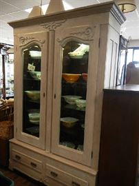 100 year old Wardrobe converted into display case.