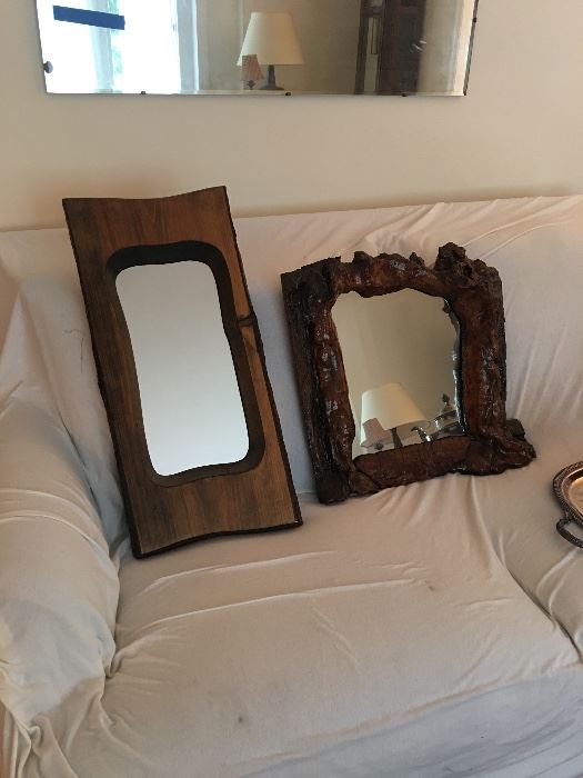 Unique wooden mirrors 