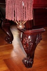 Pool Table - Fringed Pockets and Clawed Feet