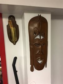 Wooden Mask and Match Holder