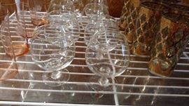 starburst glass barware