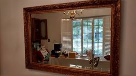 gold framed mirror