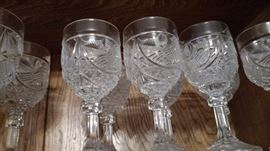 Hofbauer Bird Crystal wine glasses