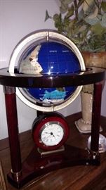 globe with clock