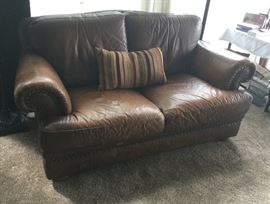 leather loveseat