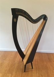 Stunning. Lyon & Healy Folk Harp, 34 strings.  Purchased in 2006 and comes with 2 sets of legs and tuning key along with case.  All original.  