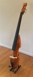  Custom made bass (for homeowner) is a 5 string and comes with bow