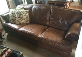 leather sofa