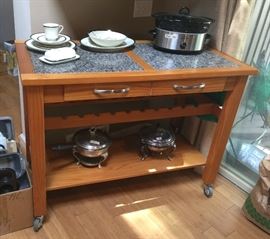 kitchen cart on wheels